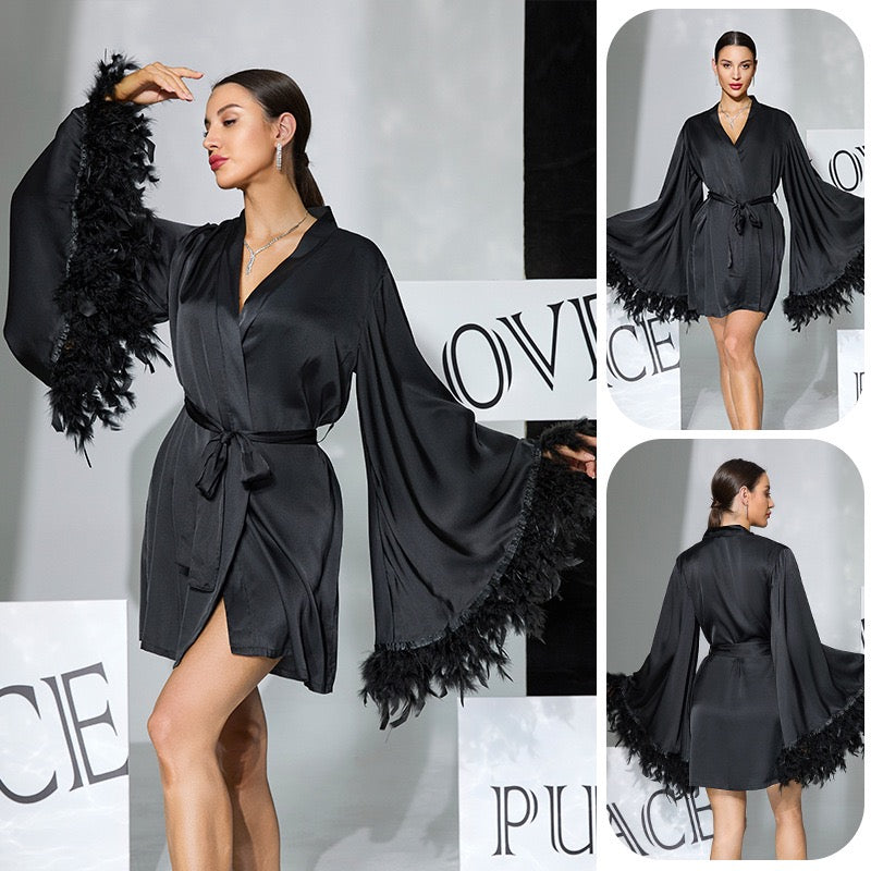ZAHIR Satin Secrets: Lace-Paneled Backless MIDI Slip